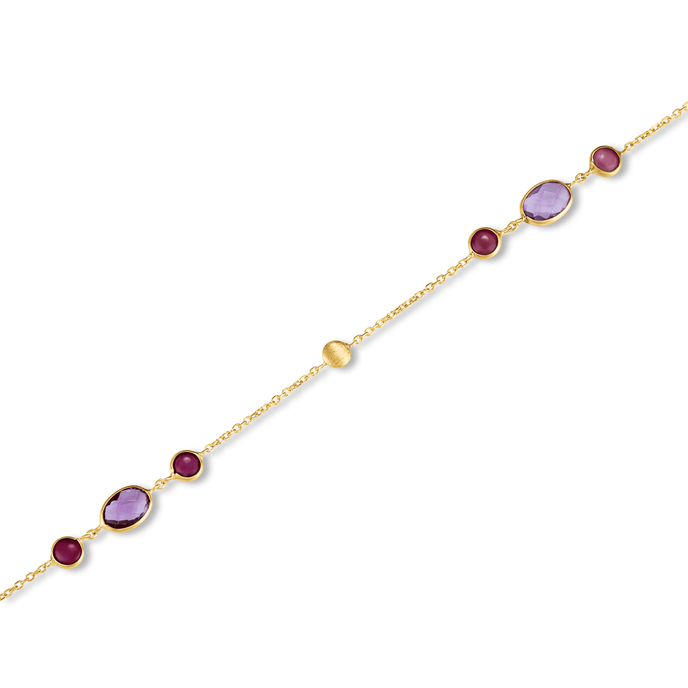 Edelsteinarmband Rubin 375er Gelbgold Edelsteinarmband Rubin 375er Gelbgold