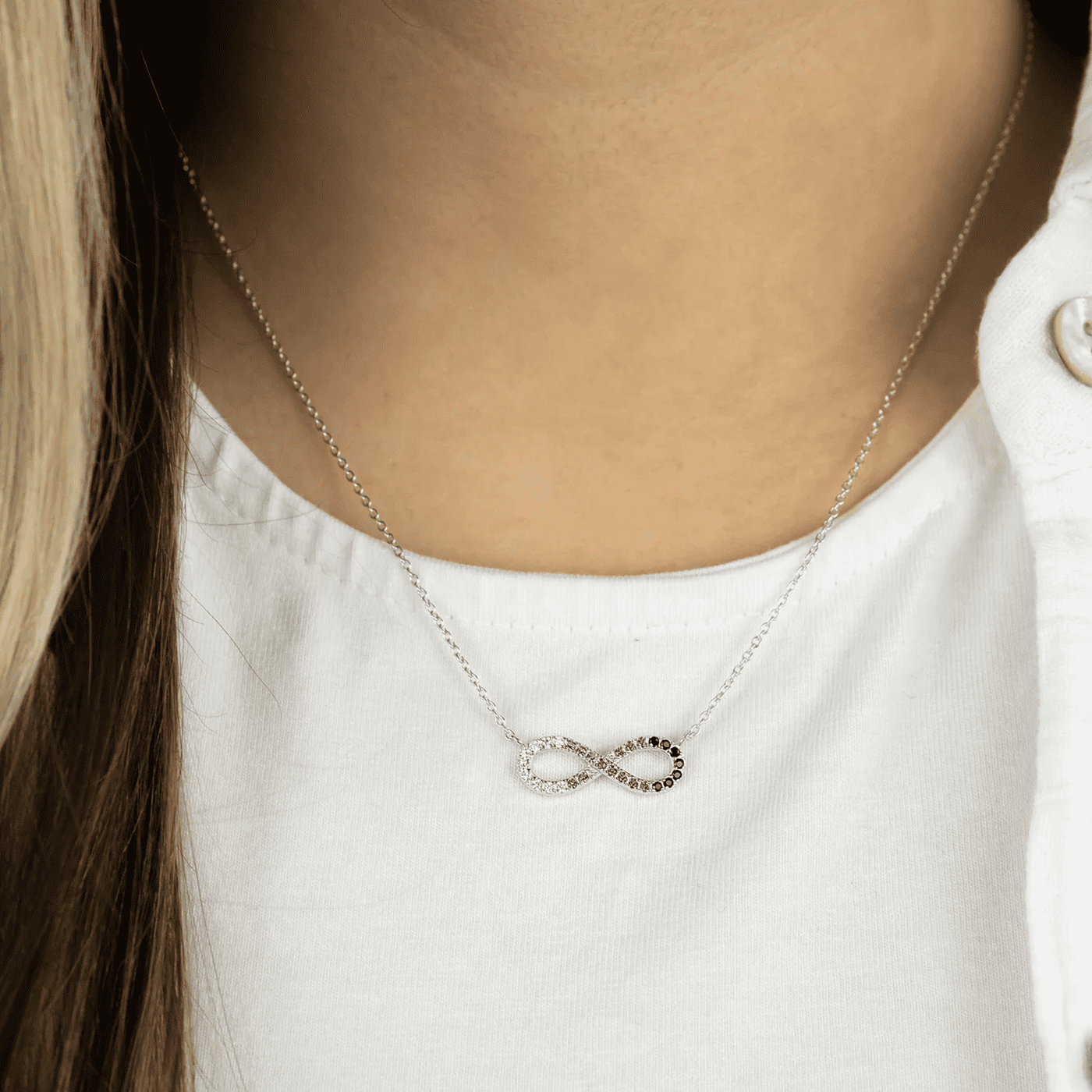 Kette Zirkonia 925er Silber Yin Yang Kette Zirkonia 925er Silber Yin Yang