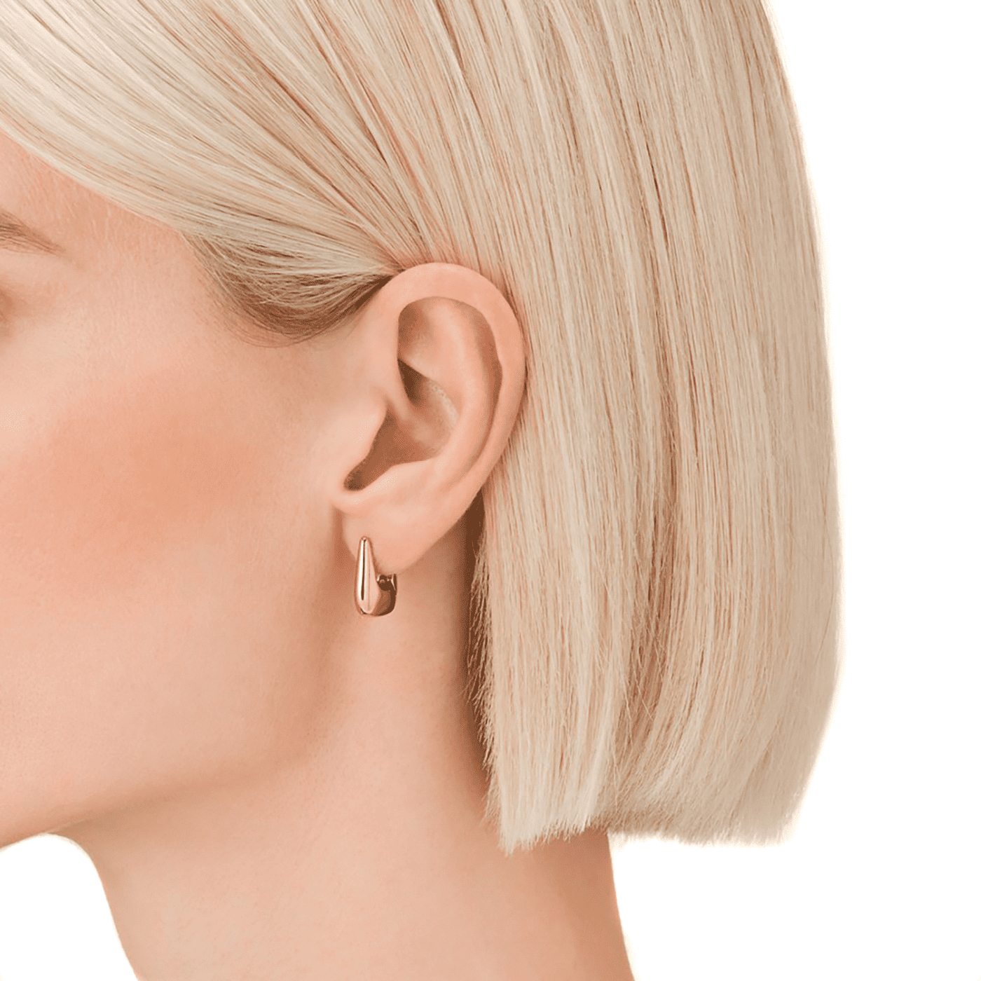 Ohrringe Edelstahl gelb vergoldet Hoops