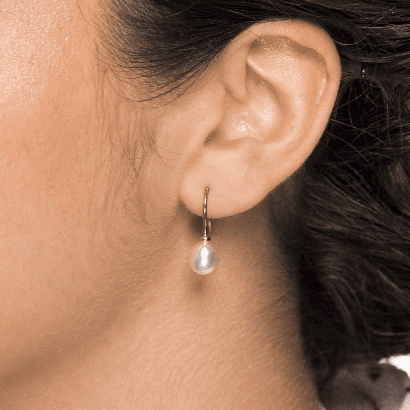 Perlenohrringe 585er Gelbgold Süßwasser-Zuchtperle Perlenohrringe 585er Gelbgold Süßwasser-Zuchtperle