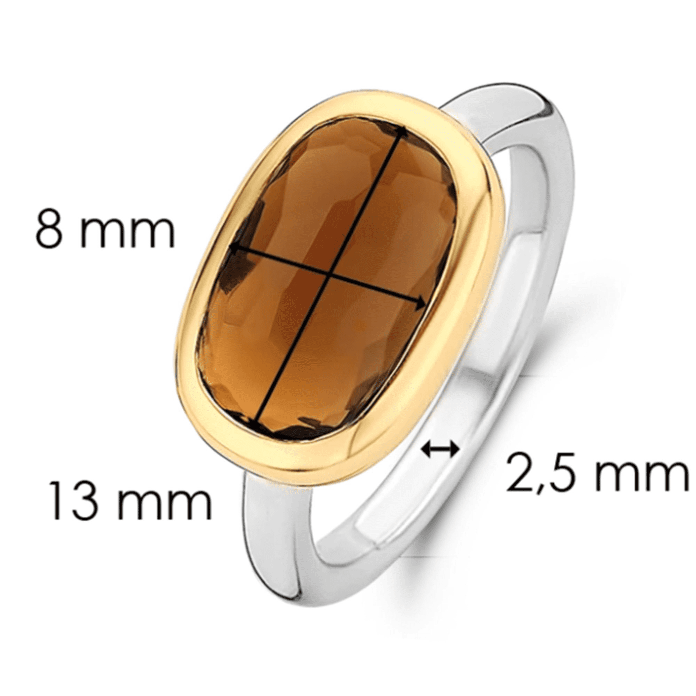 Ring Zirkonia 925er Silber bicolor Vintage Elegance Ring Zirkonia 925er Silber bicolor Vintage Elegance