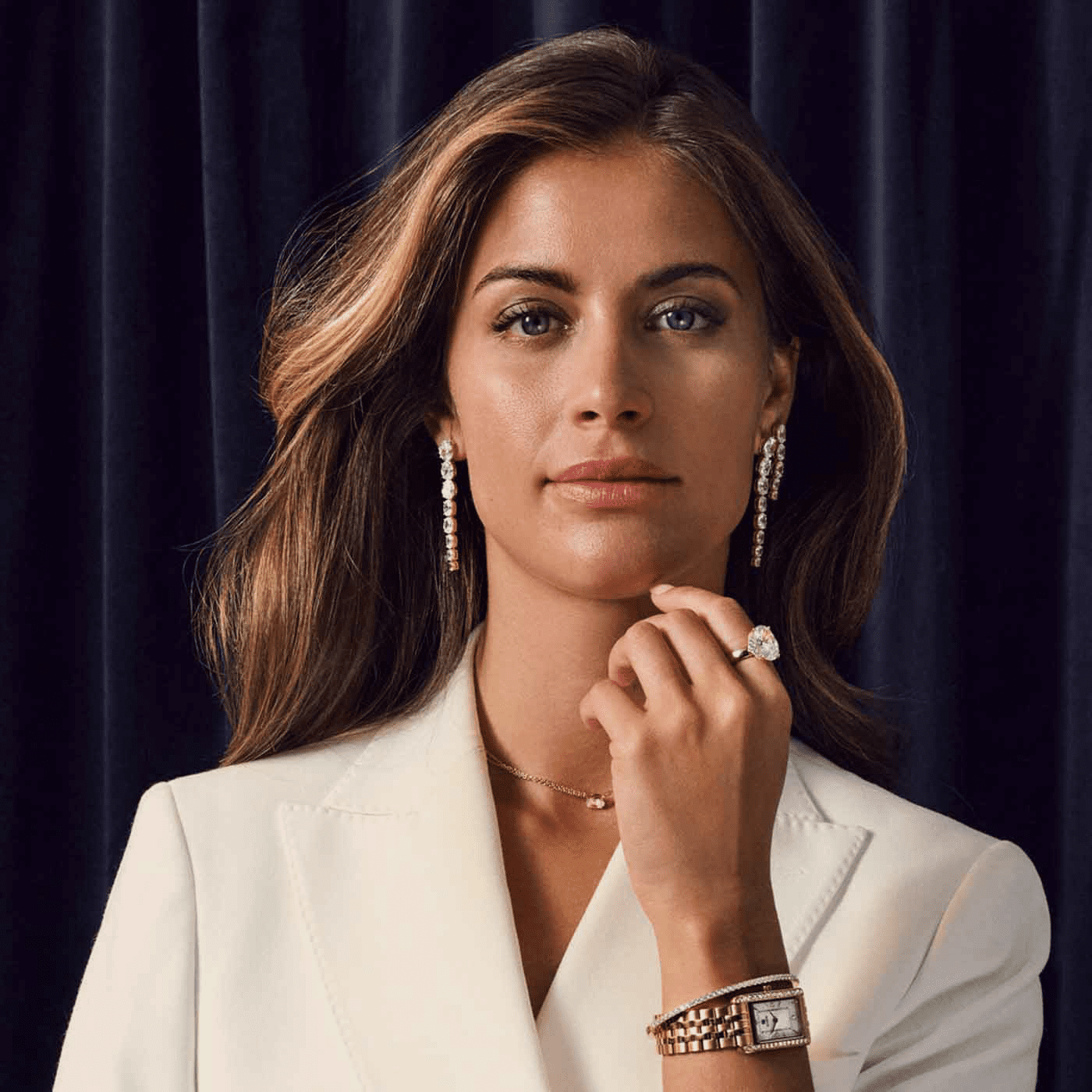 Ohrringe Zirkonia 925er Silber gelb vergoldet Ellisse Ohrringe Zirkonia 925er Silber gelb vergoldet Ellisse