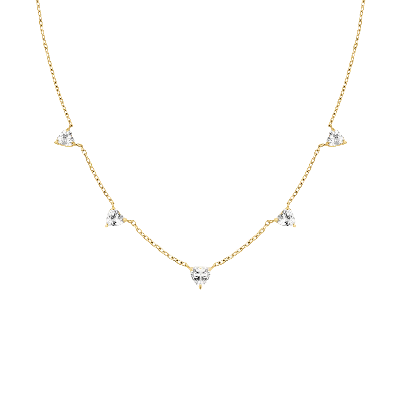 Kette Edelstahl gelb vergoldet Heart Kette Edelstahl gelb vergoldet Heart