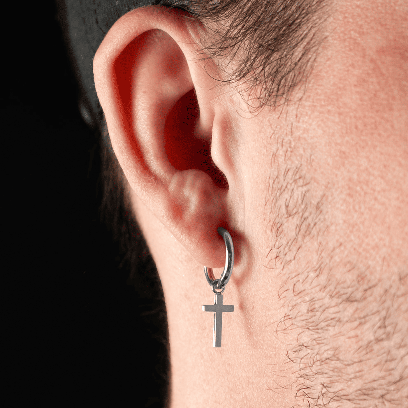 Einzelohrring Edelstahl Francesco