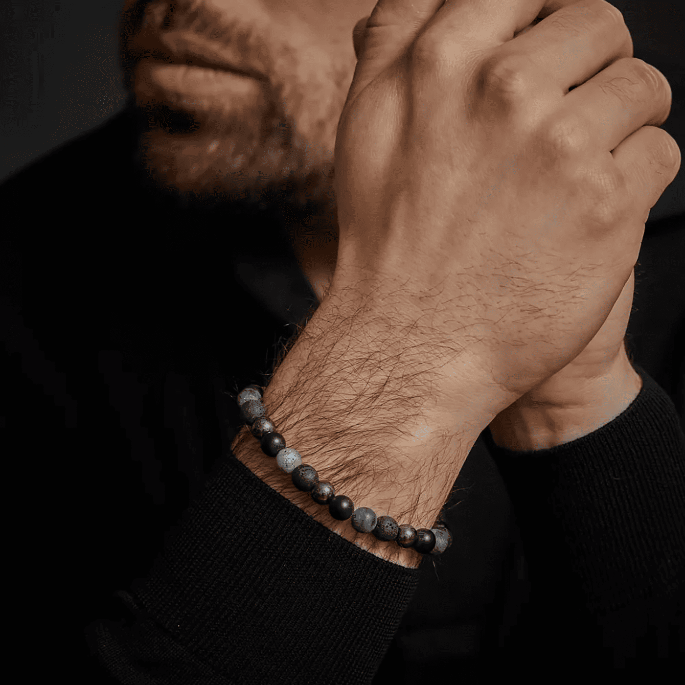 Armband Edelstahl Grey Rocks Vintage