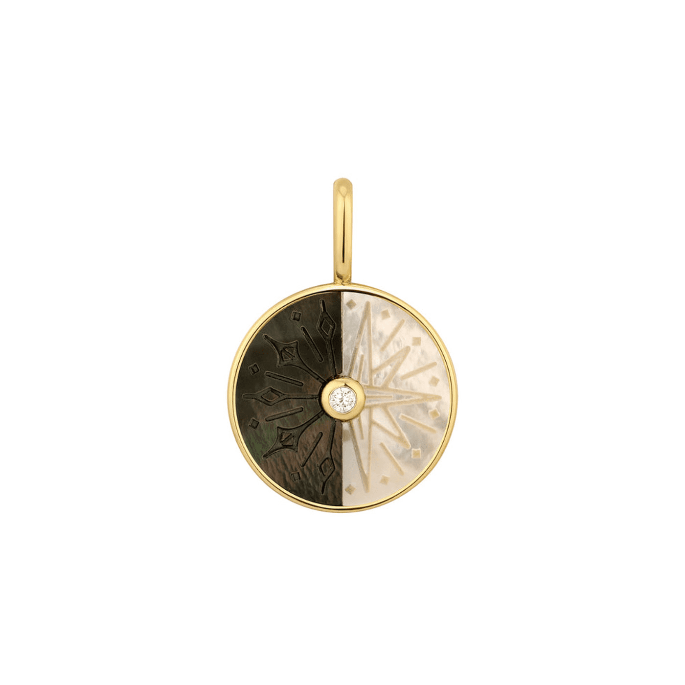 Charm für Ketten und Armbänder 925er Silber gelb vergoldet Rising Sun Charm für Ketten und Armbänder 925er Silber gelb vergoldet Rising Sun