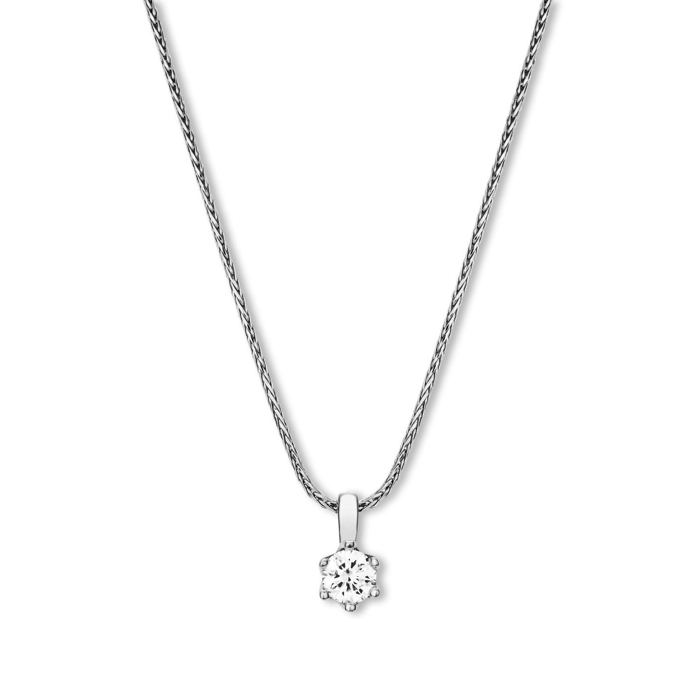 Kette Diamant ca. 0,20 ct. 585er Weißgold In Love Solitär Kette Diamant ca. 0,20 ct. 585er Weißgold In Love Solitär