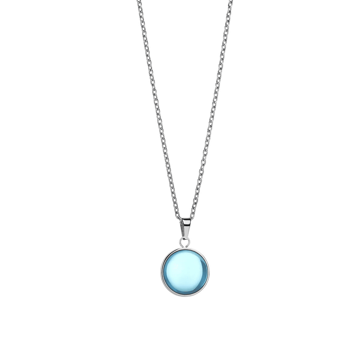 Kette Glasstein Edelstahl Arctic Symphony Kette Glasstein Edelstahl Arctic Symphony