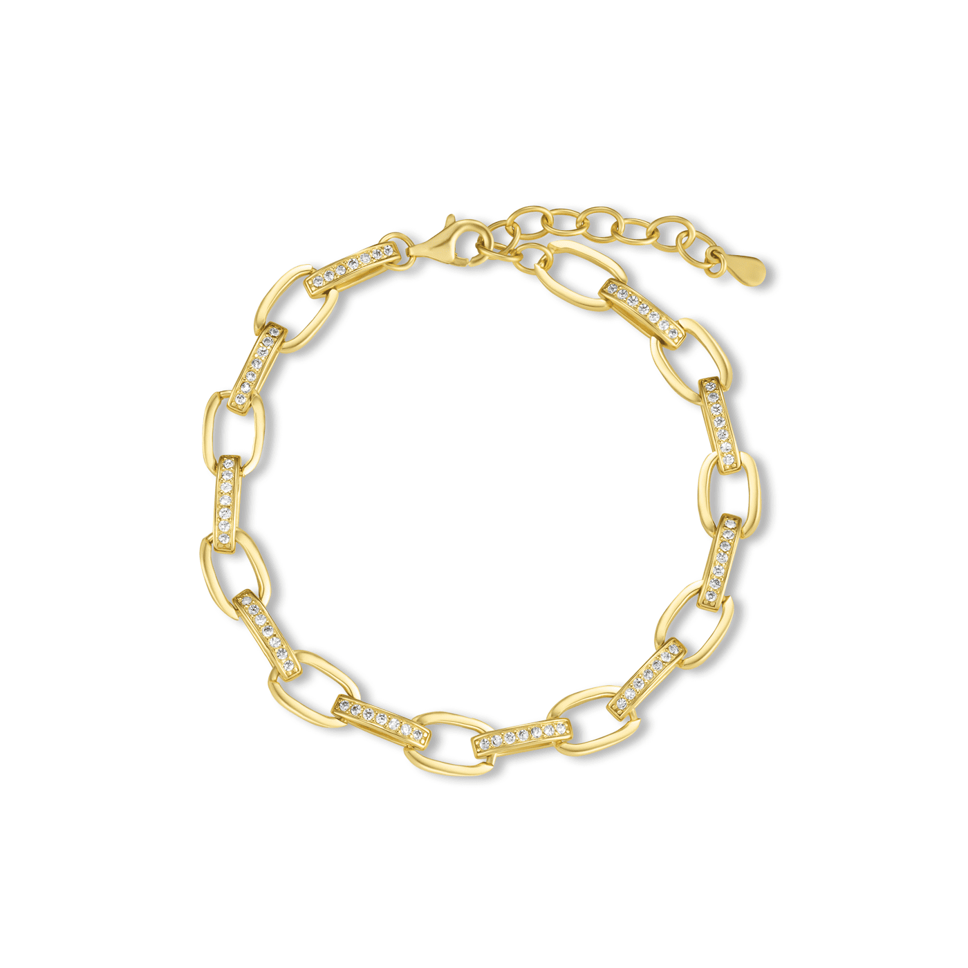 Armband Zirkonia 925er Silber vergoldet Armband Zirkonia 925er Silber vergoldet