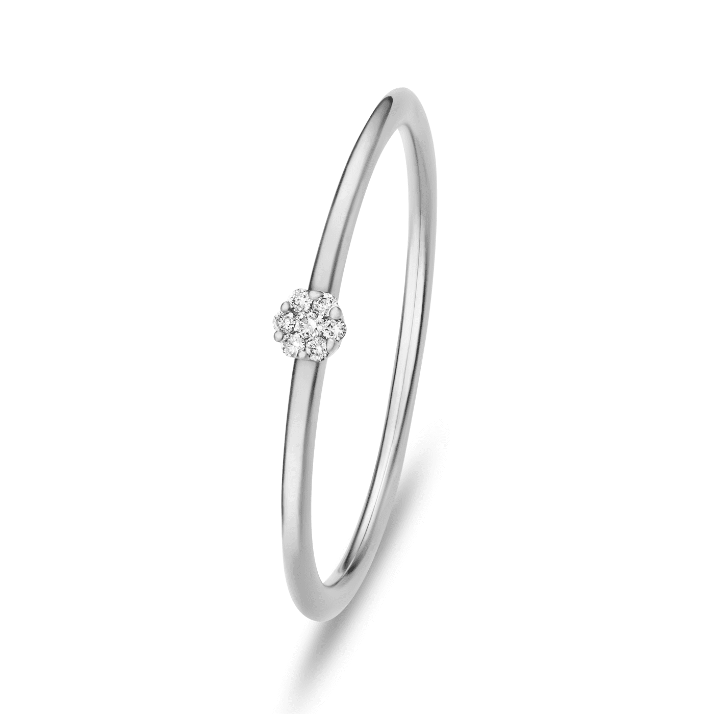 Ring Diamant zus. ca. 0,03 ct. 333er Weissgold Ring Diamant zus. ca. 0,03 ct. 333er Weissgold