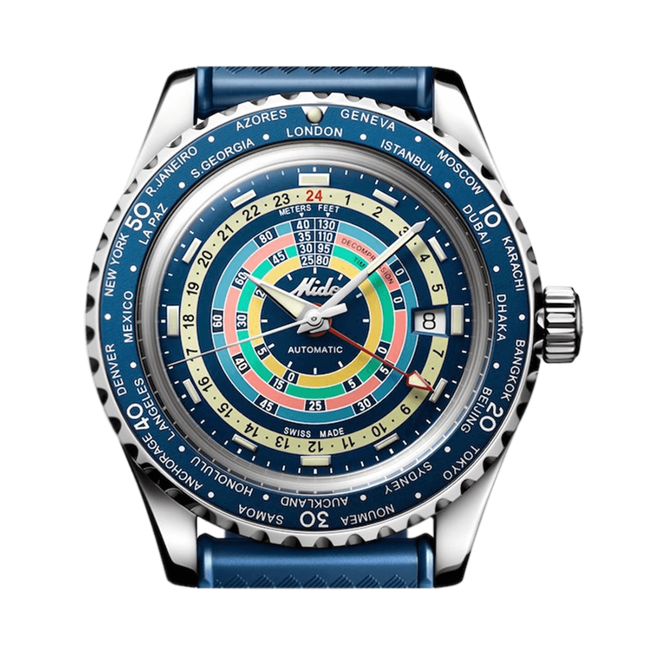 Decompression Worldtimer Automatik Uhr Decompression Worldtimer Automatik Uhr