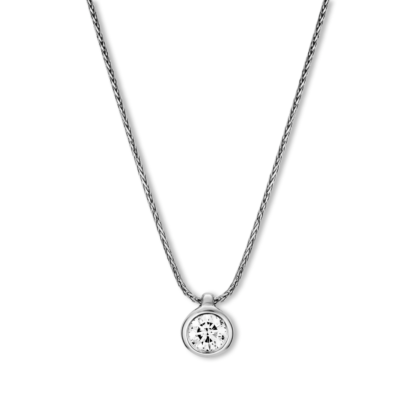 Kette Diamant ca. 0,25 ct. 585er Weißgold In Love Solitär Kette Diamant ca. 0,25 ct. 585er Weißgold In Love Solitär