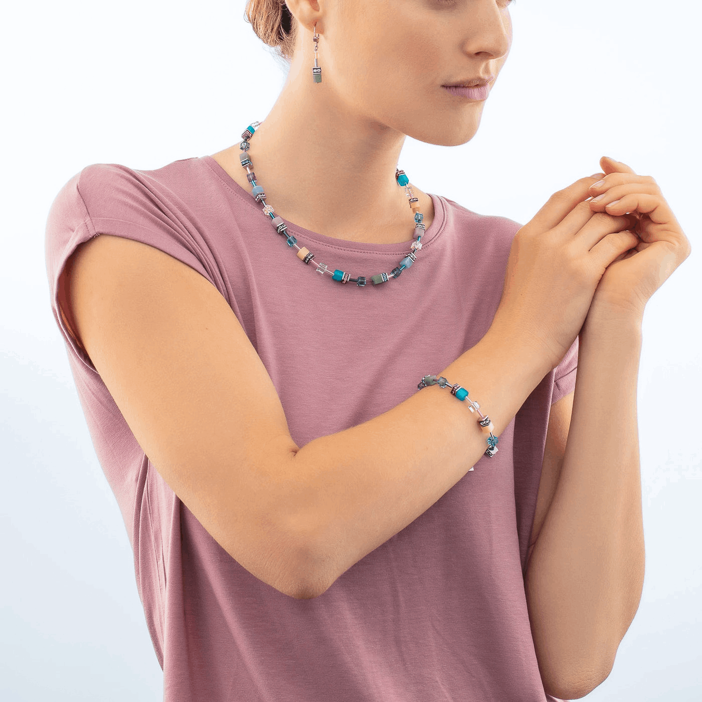 Armband Swarovski® Kristall Edelstahl GeoCube® Armband Swarovski® Kristall Edelstahl GeoCube®