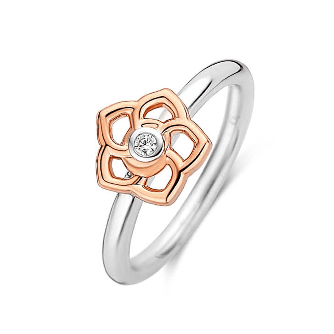 Ring Zirkonia 925er Silber bicolor Floral Desires Ring Zirkonia 925er Silber bicolor Floral Desires