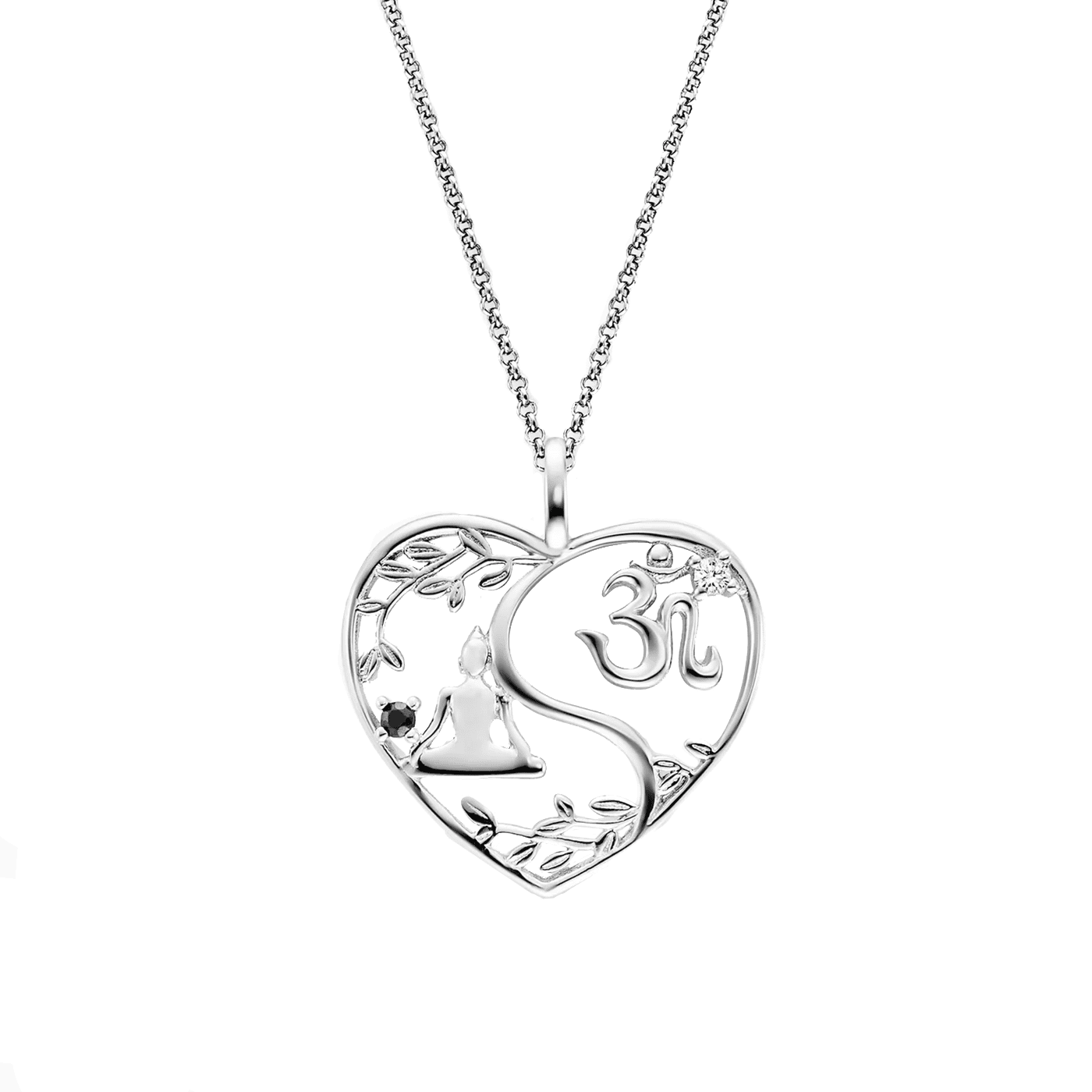 Kette Zirkonia 925er Silber Yin Yang Kette Zirkonia 925er Silber Yin Yang