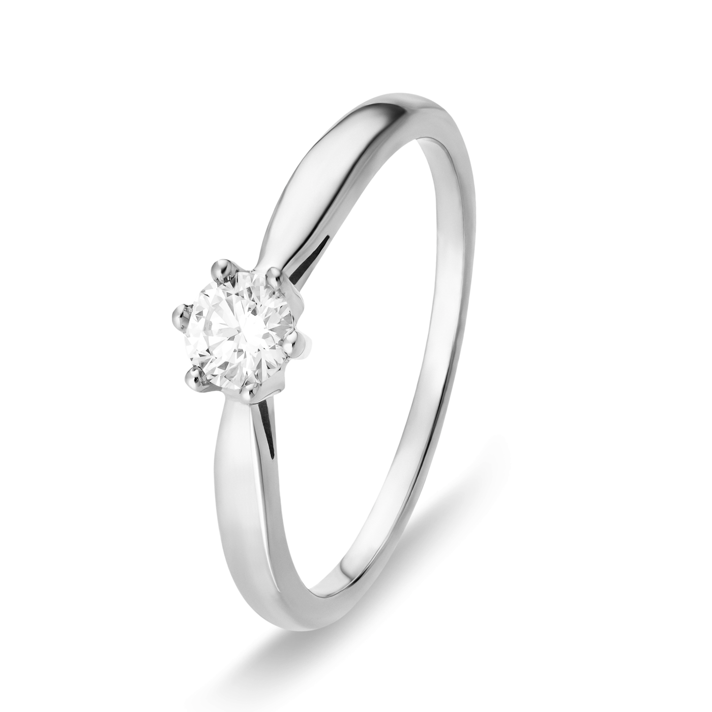 Ring Diamant ca. 0,25 ct. 585er Weißgold Select Solitär Ring Diamant ca. 0,25 ct. 585er Weißgold Select Solitär