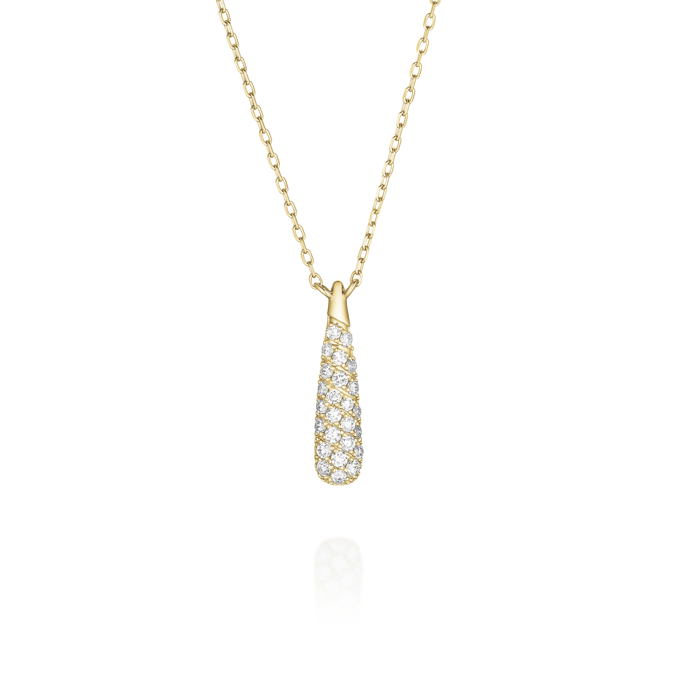 Kette syn. Diamant zus. 0,11ct. 585er Gelbgold Aurora Pave Kette syn. Diamant zus. 0,11ct. 585er Gelbgold Aurora Pave