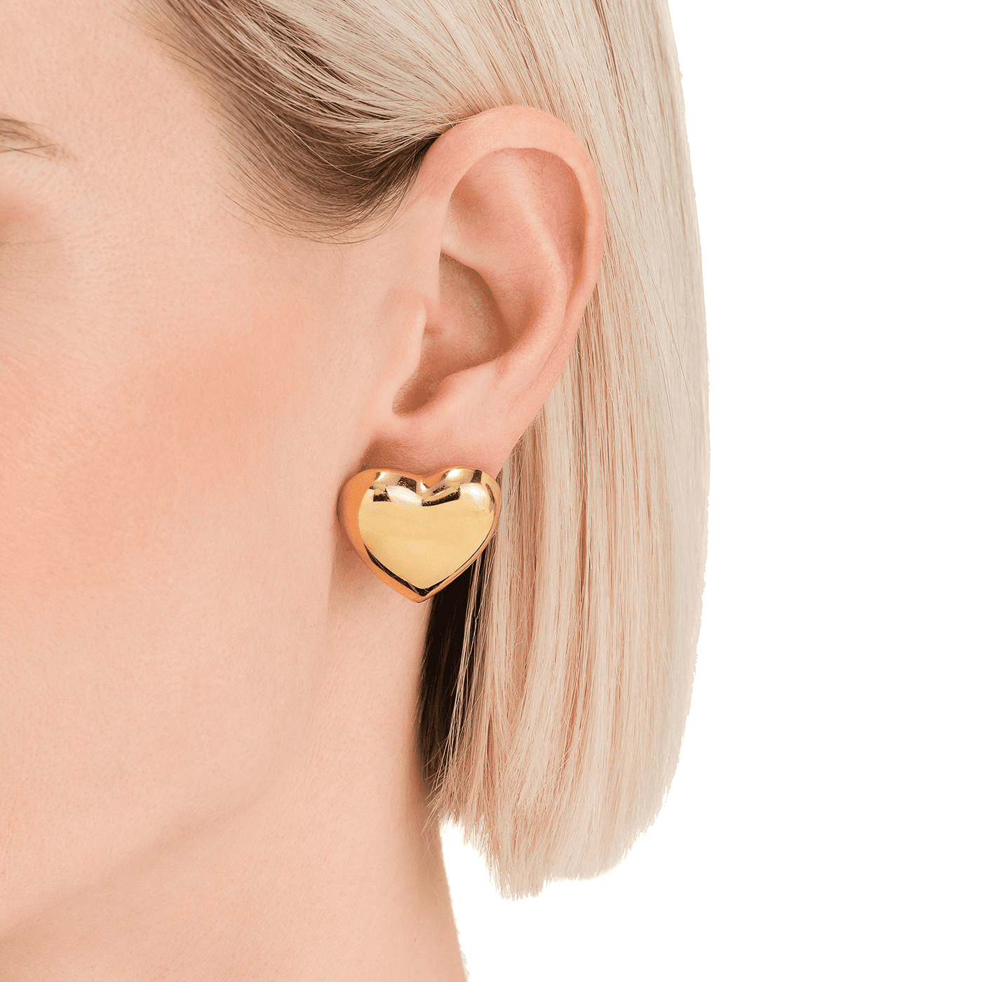 Ohrringe Edelstahl gelb vergoldet Heart Ohrringe Edelstahl gelb vergoldet Heart