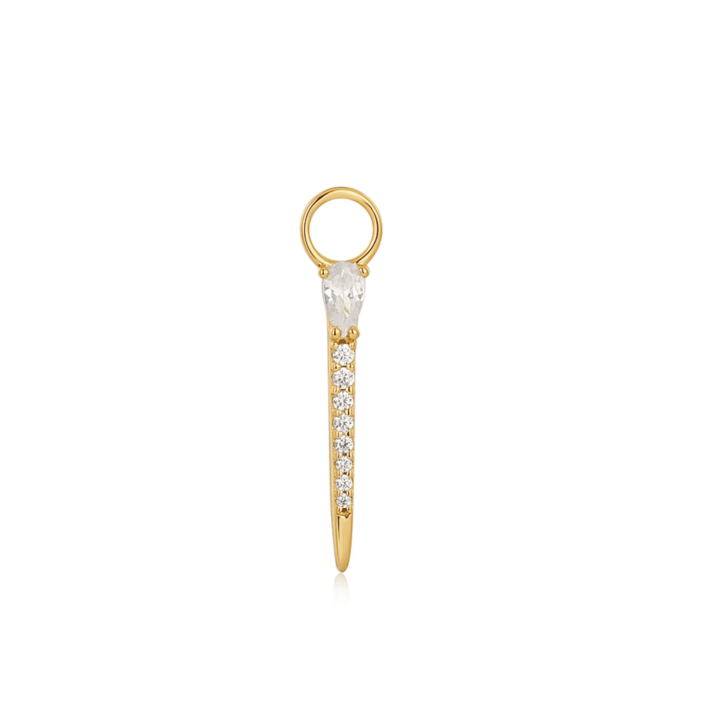 Charm für Ohrringe 925er Silber gelb vergoldet Rising Sun Charm für Ohrringe 925er Silber gelb vergoldet Rising Sun