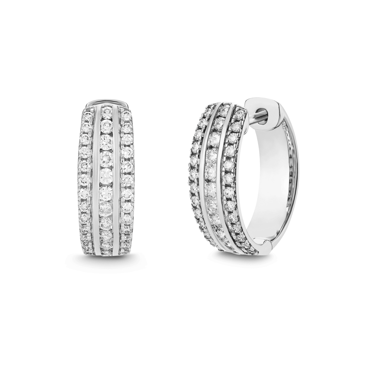 Ohrringe Diamant zus. ca. 0,50 ct. 585er Weissgold Ohrringe Diamant zus. ca. 0,50 ct. 585er Weissgold