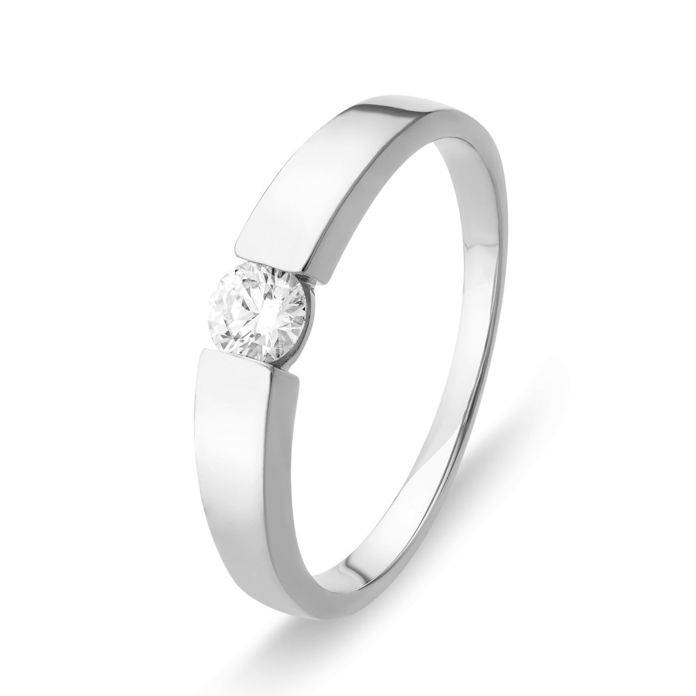 Ring Diamant ca. 0,20 ct. 585er Weißgold In Love Solitär Ring Diamant ca. 0,20 ct. 585er Weißgold In Love Solitär