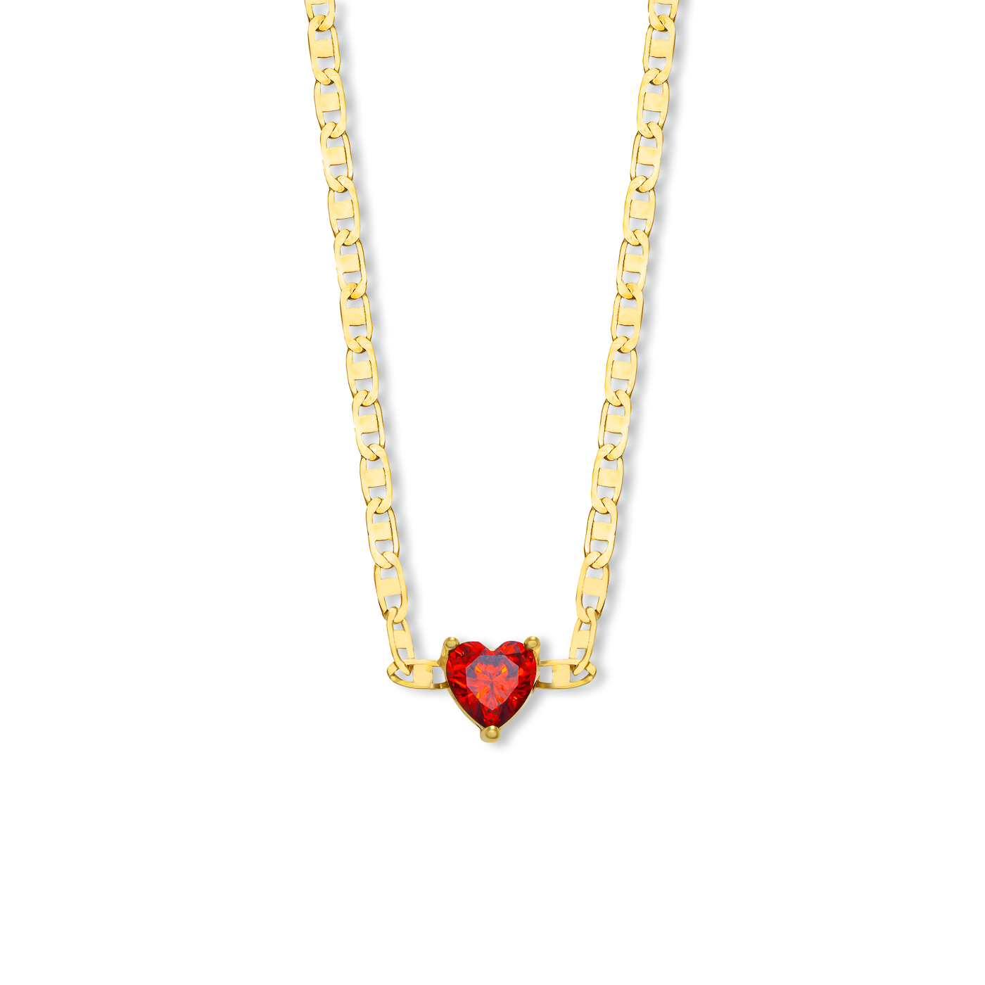 Kette Granat 925er Silber vergoldet Kette Granat 925er Silber vergoldet