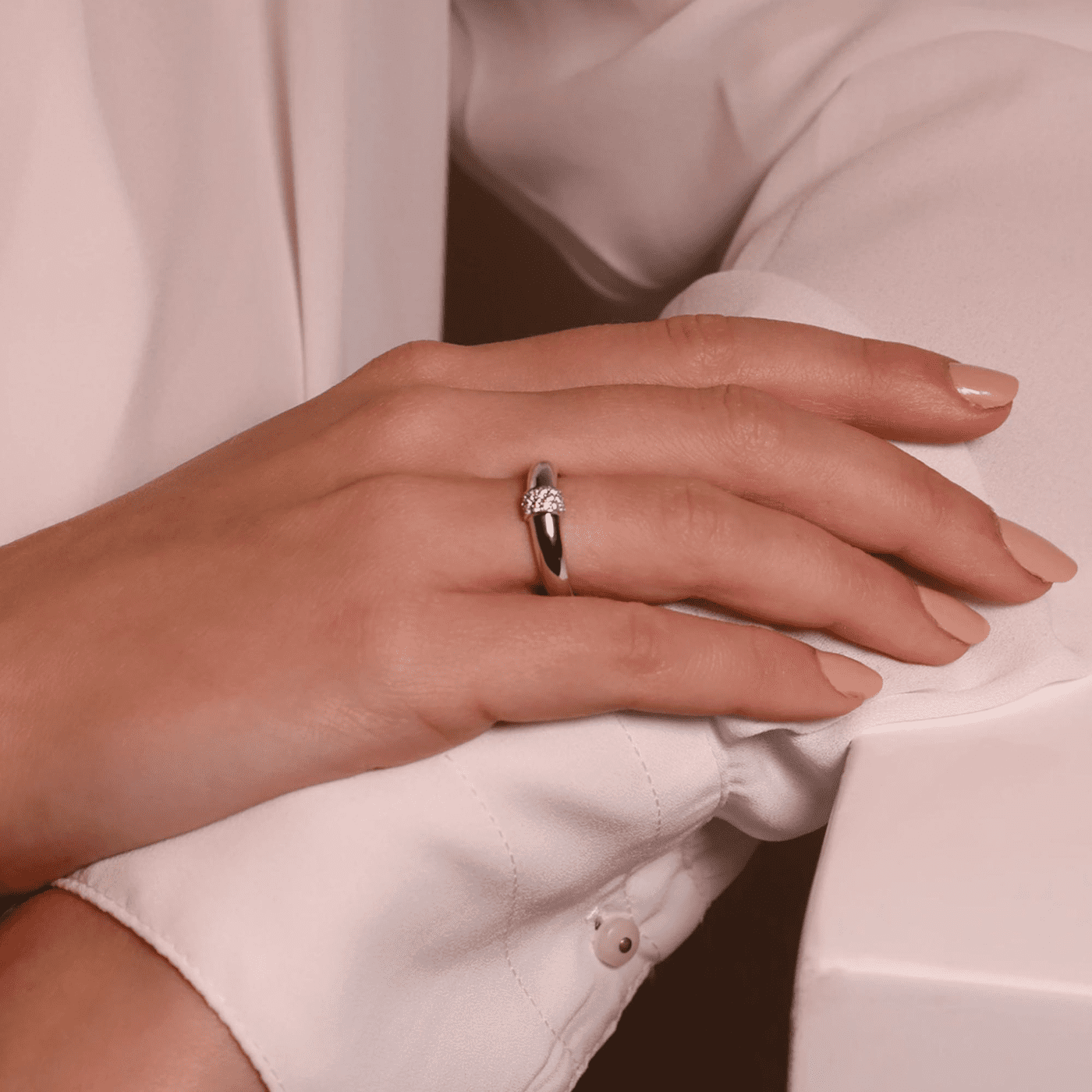 Ring Zirkonia 925er Silber Shimmering Lights