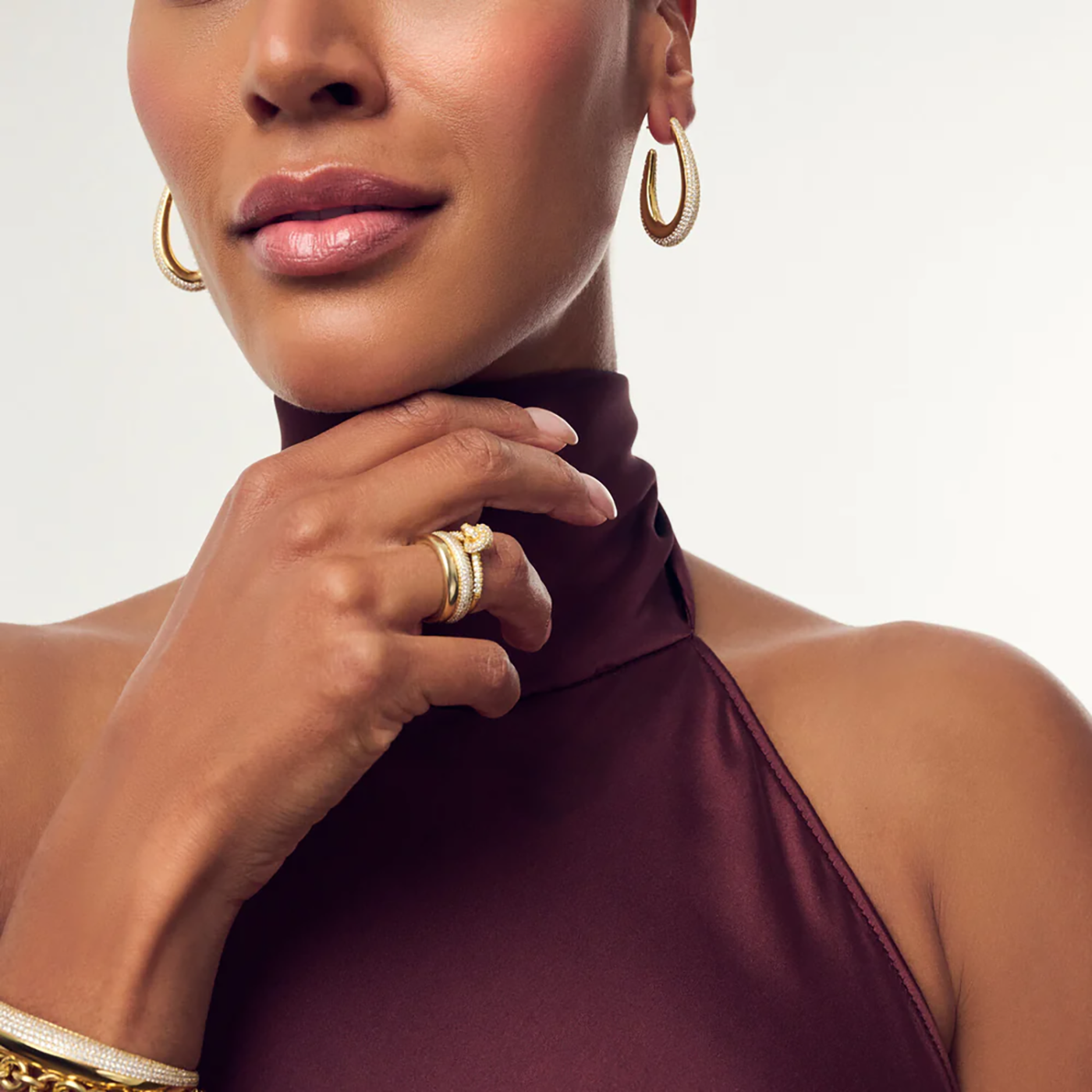 Ring Zirkonia 925er Silber gelb vergoldet Imperia