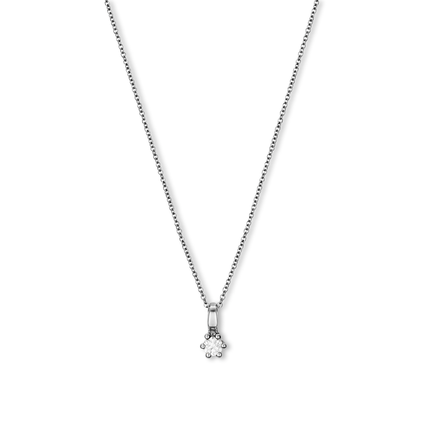 Kette Diamant ca. 0,05 ct. 333er Weißgold Select Solitär Kette Diamant ca. 0,05 ct. 333er Weißgold Select Solitär