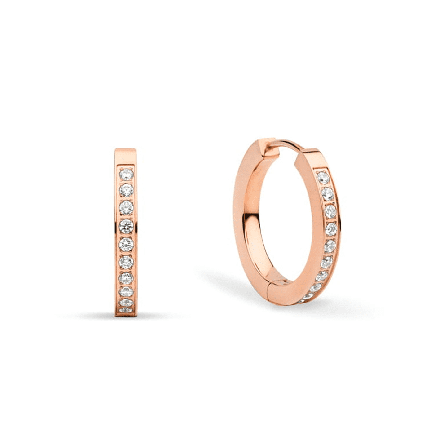 Ohrringe Zirkonia Edelstahl rosé vergoldet Arctic Symphony Ohrringe Zirkonia Edelstahl rosé vergoldet Arctic Symphony