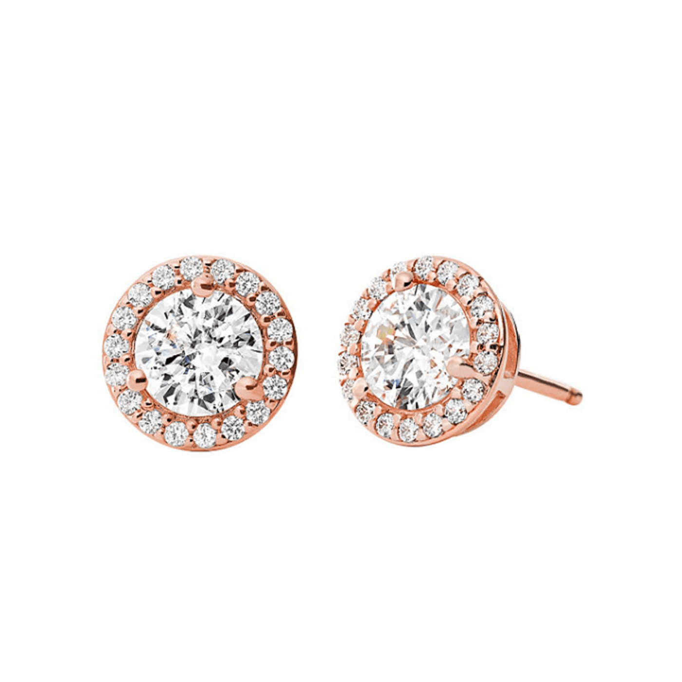 Ohrringe Zirkonia 925er Silber rosé vergoldet Premium Ohrringe Zirkonia 925er Silber rosé vergoldet Premium