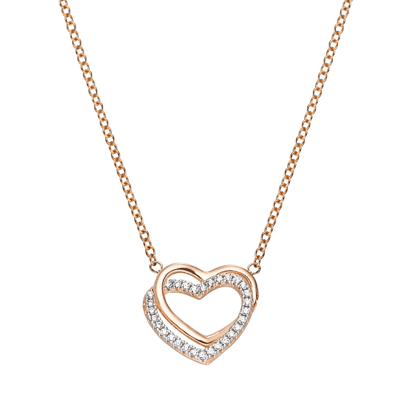 Kette Zirkonia 925er bicolor Kette Zirkonia 925er bicolor