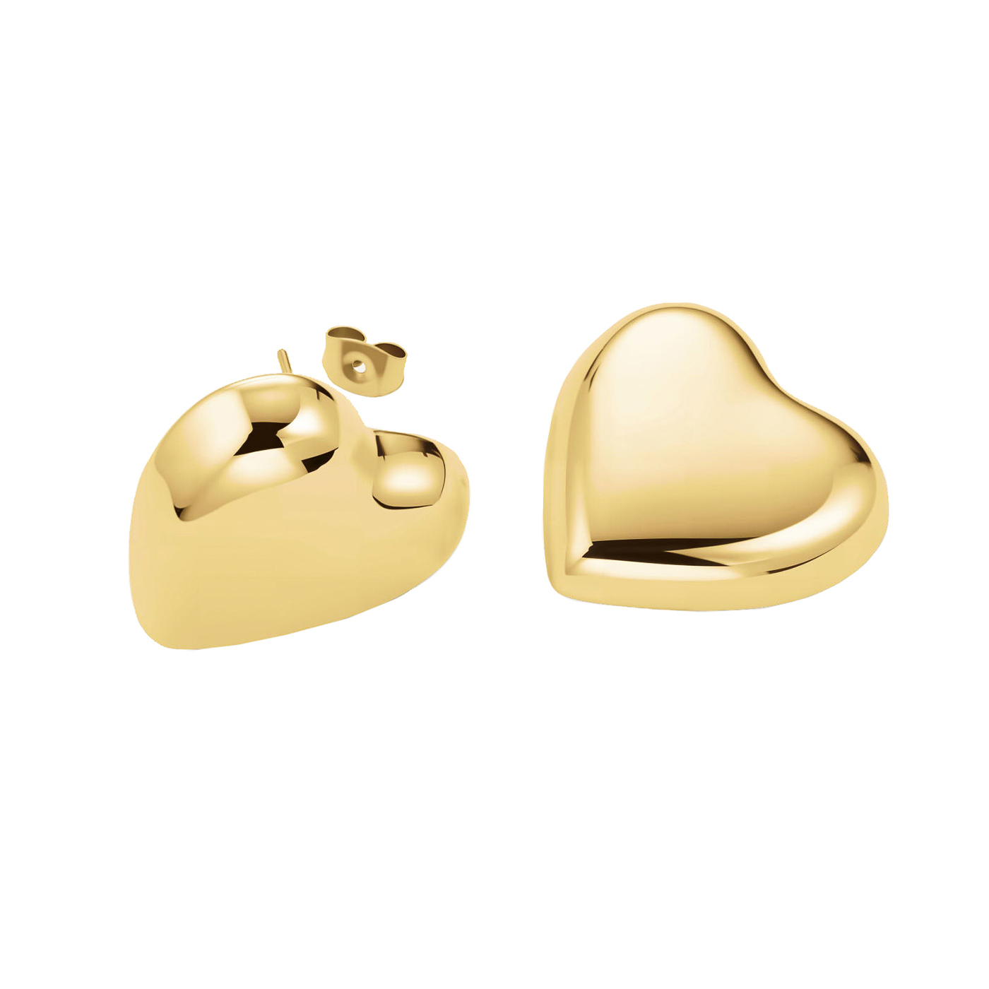 Ohrringe Edelstahl gelb vergoldet Heart Ohrringe Edelstahl gelb vergoldet Heart