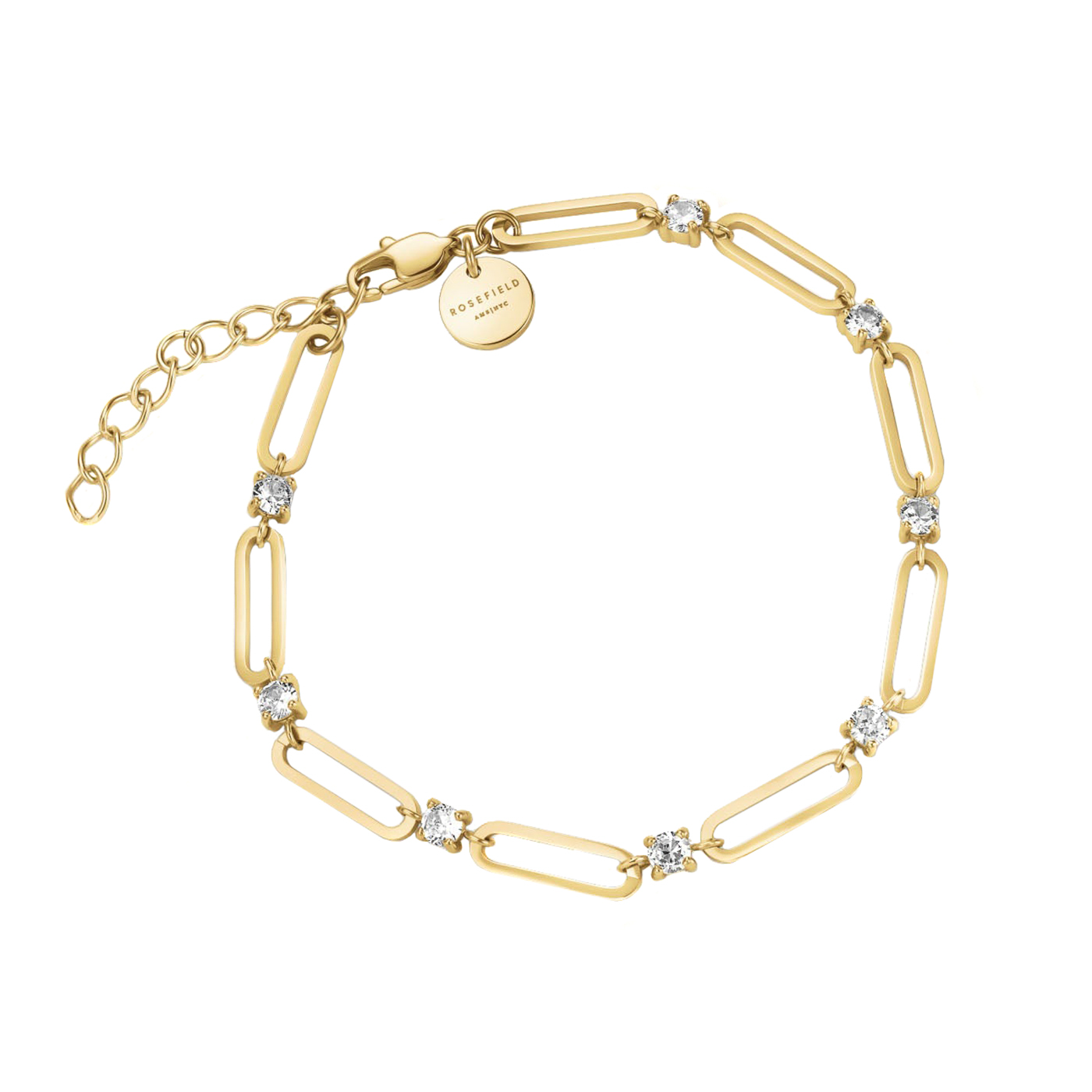 Armband Edelstahl gelb vergoldet Crystal Armband Edelstahl gelb vergoldet Crystal