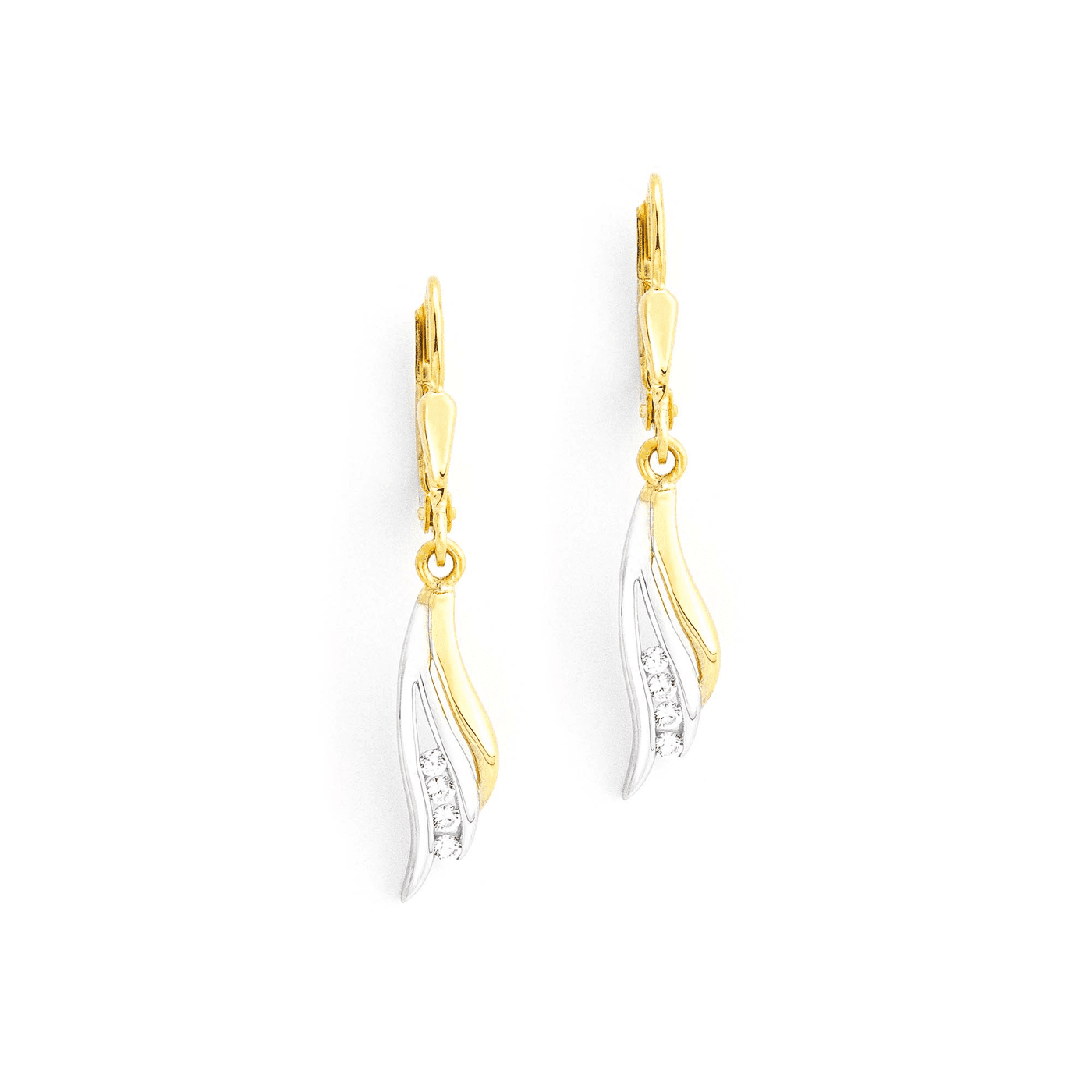 Ohrringe Zirkonia 333er Gelbgold  Ohrringe Zirkonia 333er Gelbgold