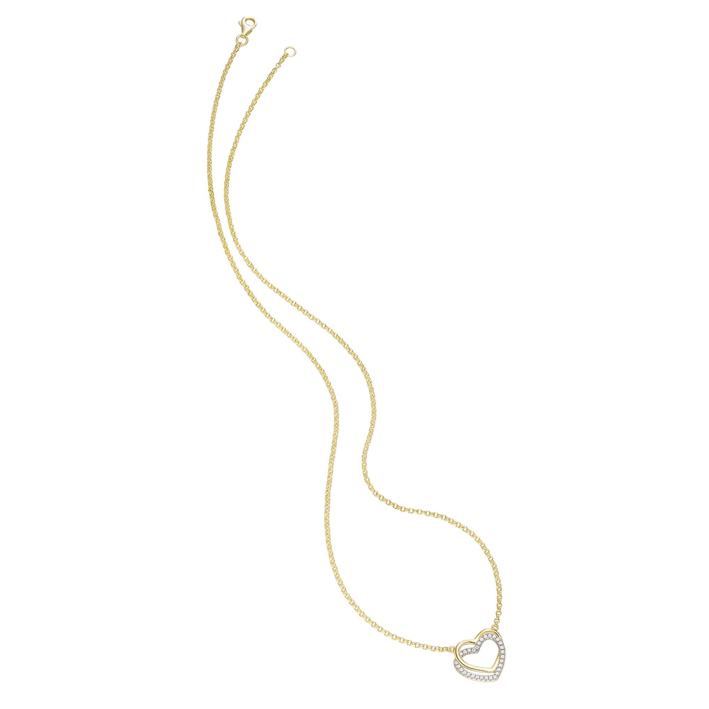 Kette Zirkonia 925er Silber vergoldet Kette Zirkonia 925er Silber vergoldet