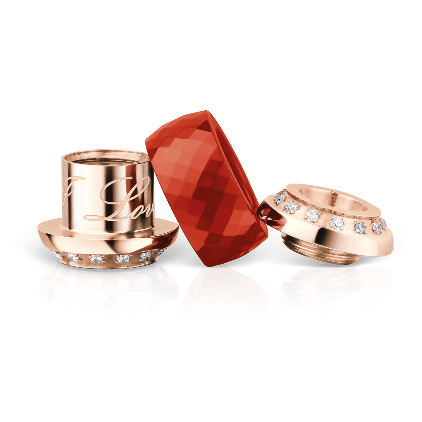 Charm Edelstahl rosé vergoldet Arctic Symphony Charm Edelstahl rosé vergoldet Arctic Symphony