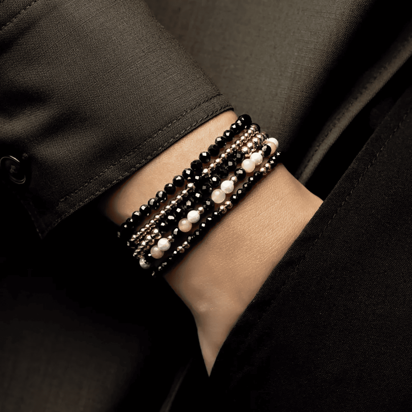 Armband Edelstahl gelb vergoldet Black Glam Rocks Party Armband Edelstahl gelb vergoldet Black Glam Rocks Party