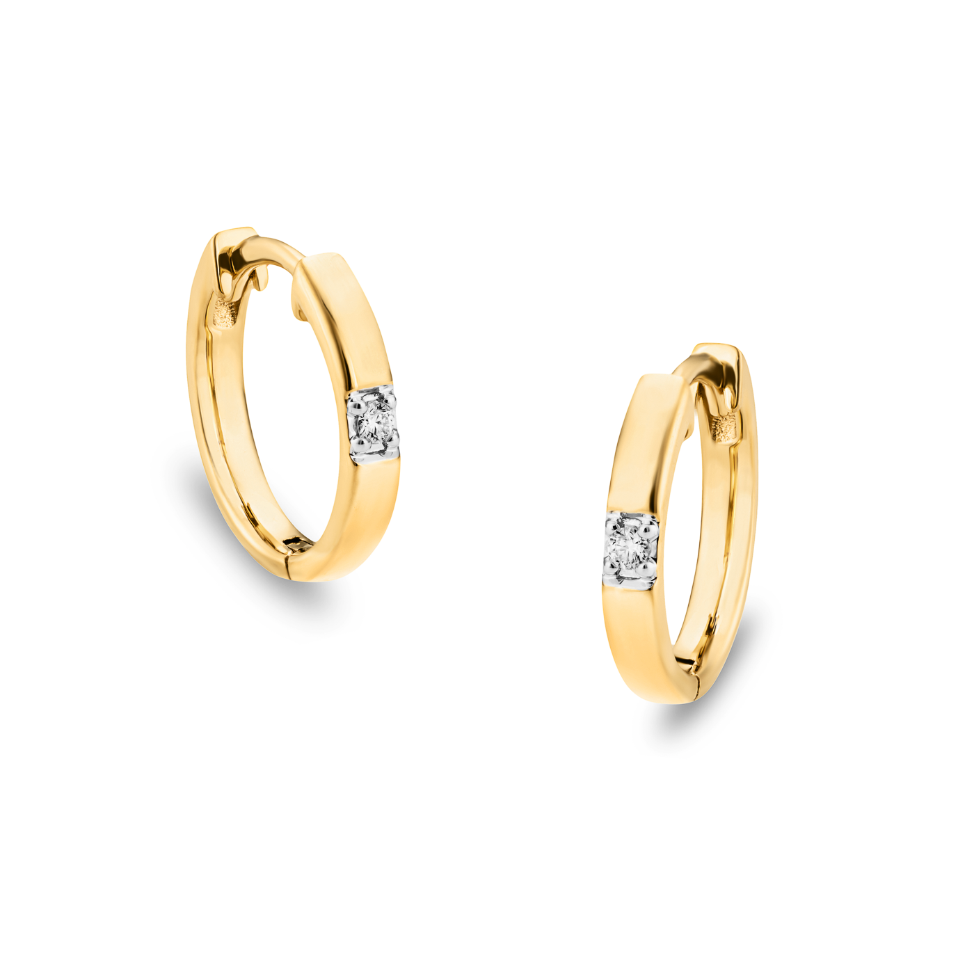Ohrringe Diamant zus. ca. 0,02 ct. 333er Gelbgold Pure Solitär Ohrringe Diamant zus. ca. 0,02 ct. 333er Gelbgold Pure Solitär