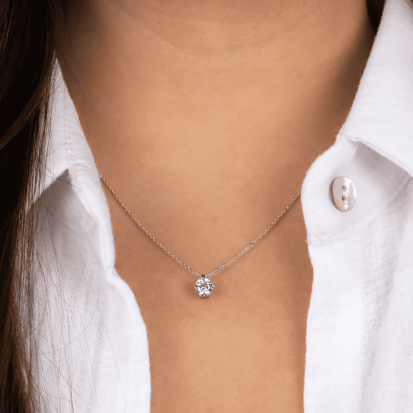 Kette Zirkonia 925er Silber Shiny