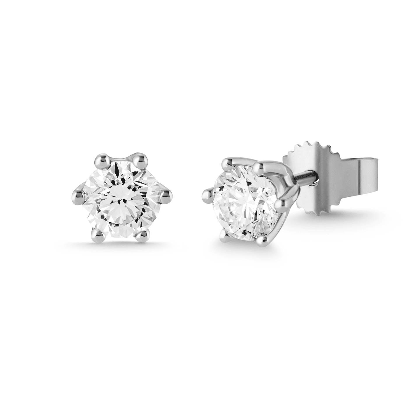 Ohrringe Diamant zus. ca. 1,00 ct. 585er Weißgold Select Solitär Ohrringe Diamant zus. ca. 1,00 ct. 585er Weißgold Select Solitär