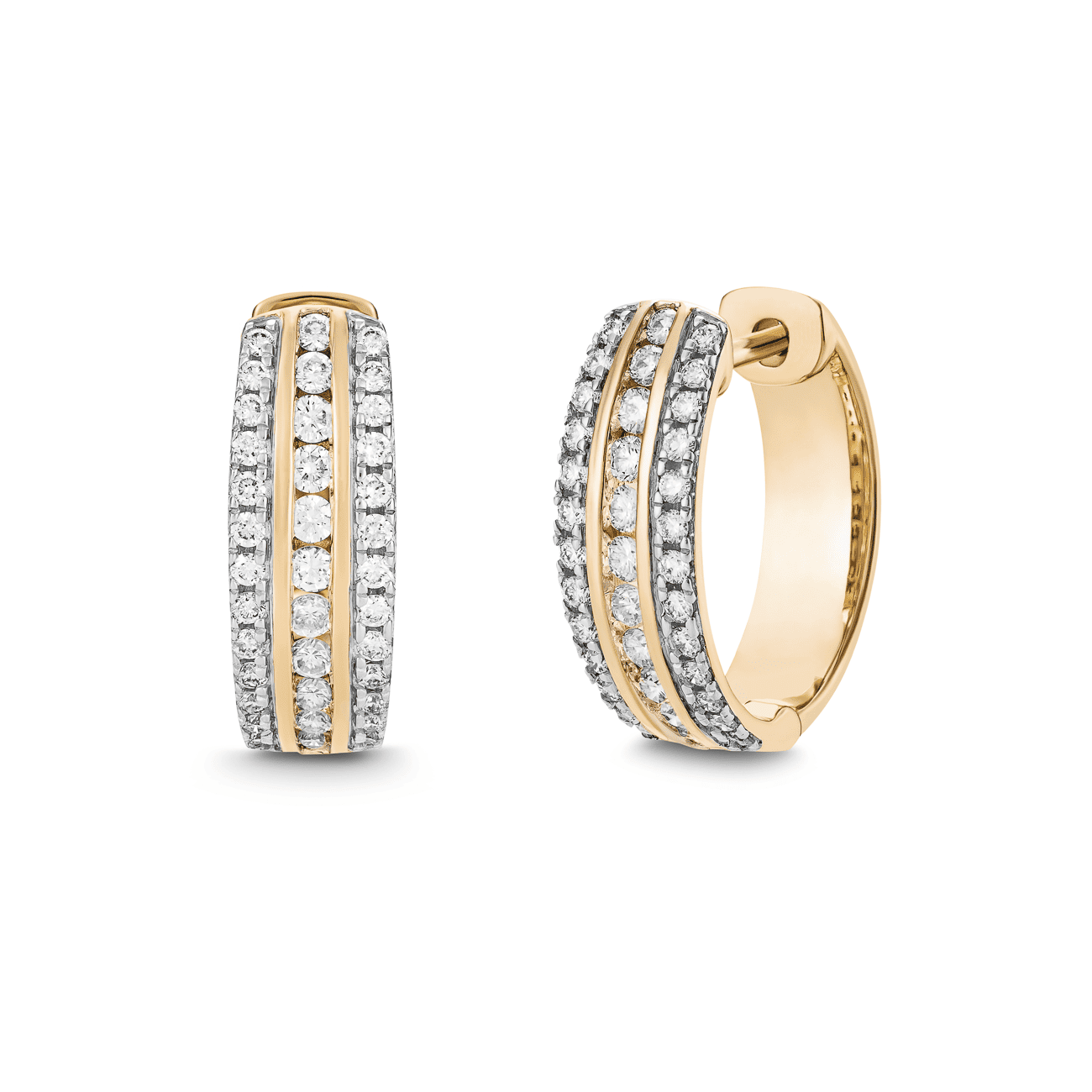 Ohrringe Diamant zus. ca. 0,50 ct. 585er Gelbgold Begonia Ohrringe Diamant zus. ca. 0,50 ct. 585er Gelbgold Begonia