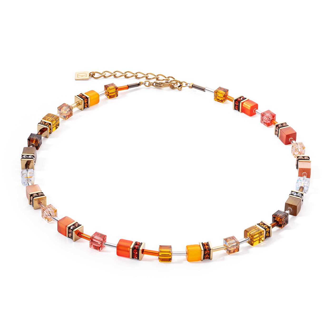 Kette Swarovski® Kristall Edelstahl gelb vergoldet Kette Swarovski® Kristall Edelstahl gelb vergoldet