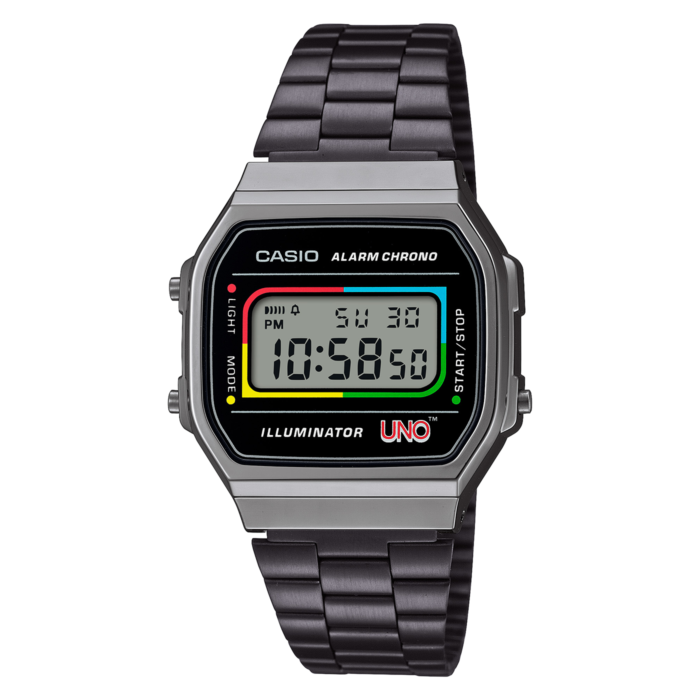 Vintage Iconic Quarz Uhr mit UNO Spiel Vintage Iconic Quarz Uhr mit UNO Spiel