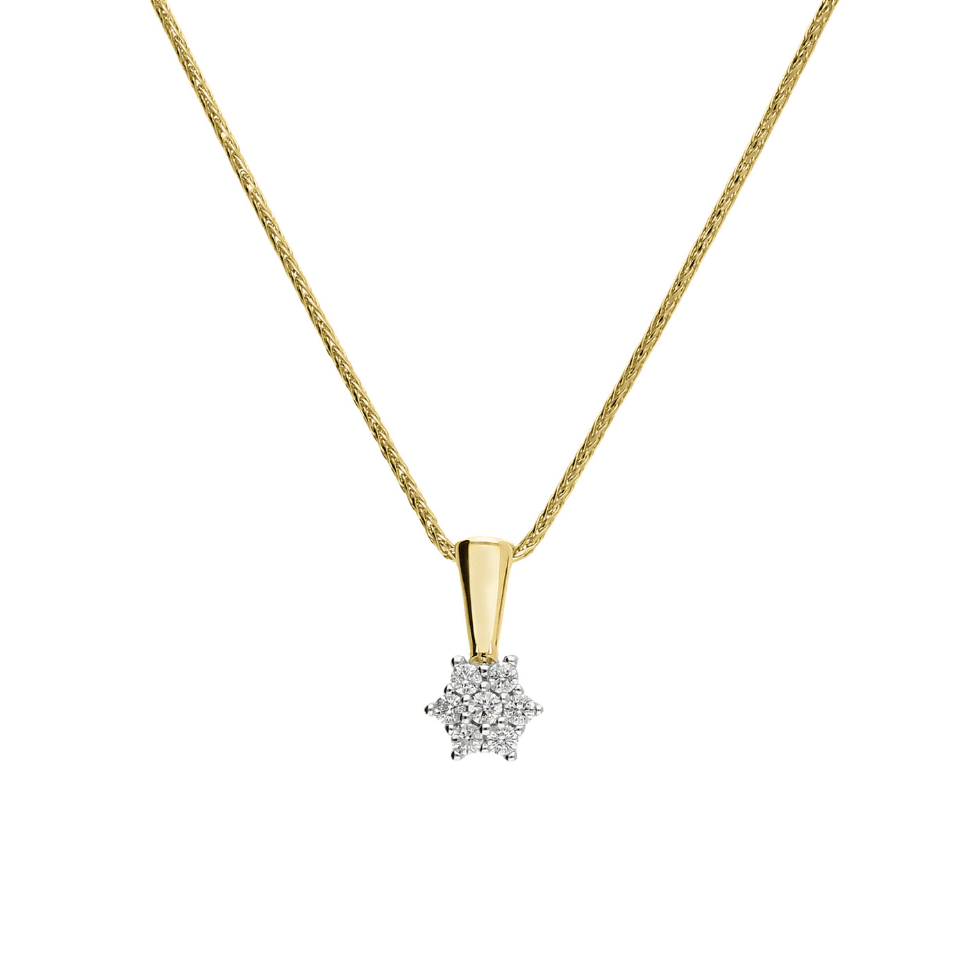 Kette Diamant zus. ca. 0,10 ct. 333er Gelbgold Heide Kette Diamant zus. ca. 0,10 ct. 333er Gelbgold Heide