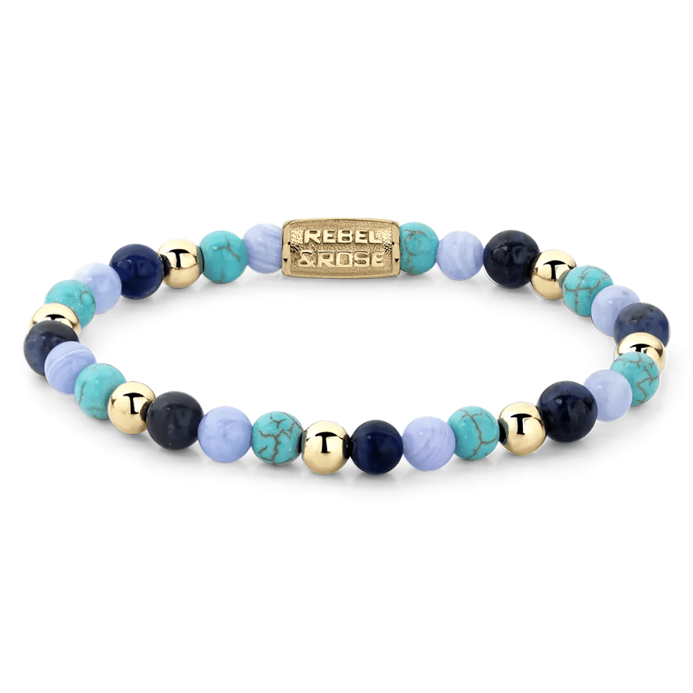 Armband Edelstahl gelb vergoldet Winter Blues Armband Edelstahl gelb vergoldet Winter Blues
