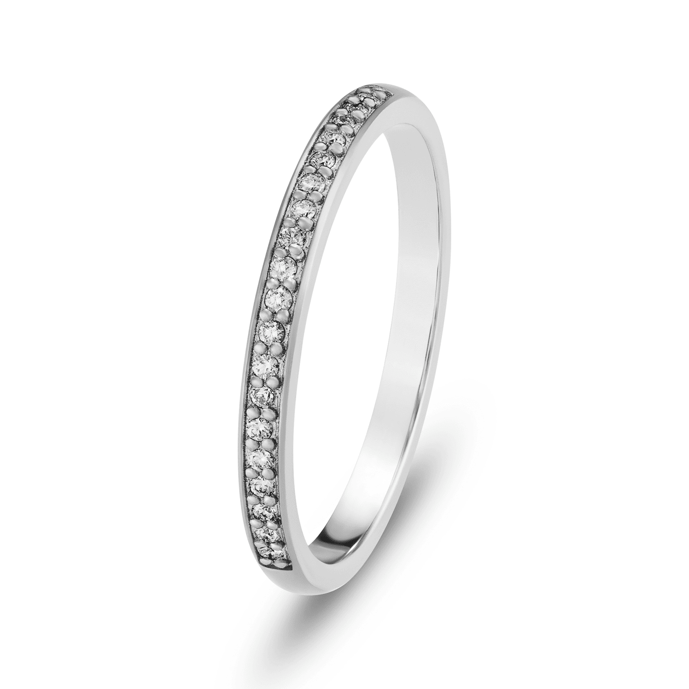 Trauring ca. 0,08 ct. 600er Platin Tokio