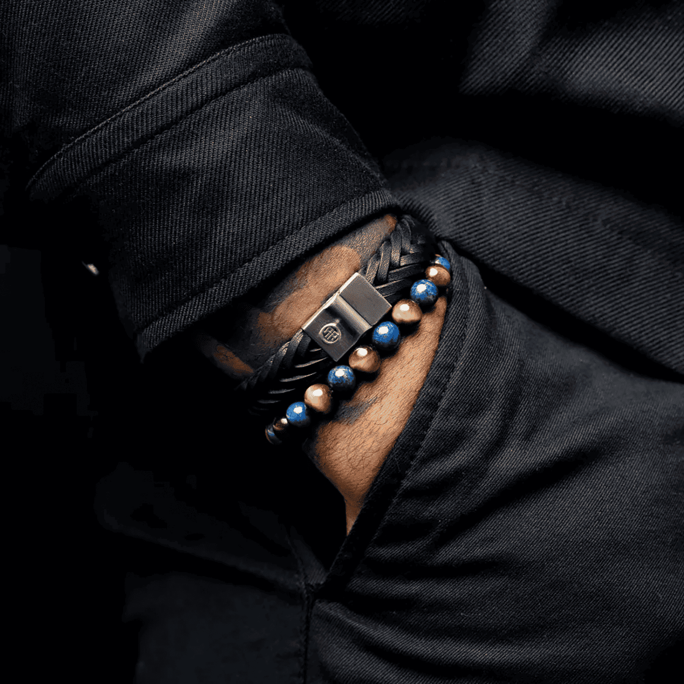 Armband Edelstahl Mix Tiger Lapis Armband Edelstahl Mix Tiger Lapis