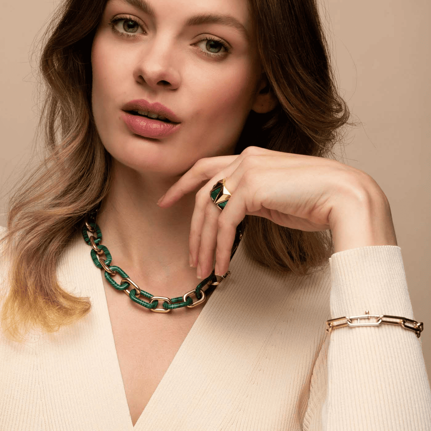 Ring Zirkonia 925er Silber gelb vergoldet 