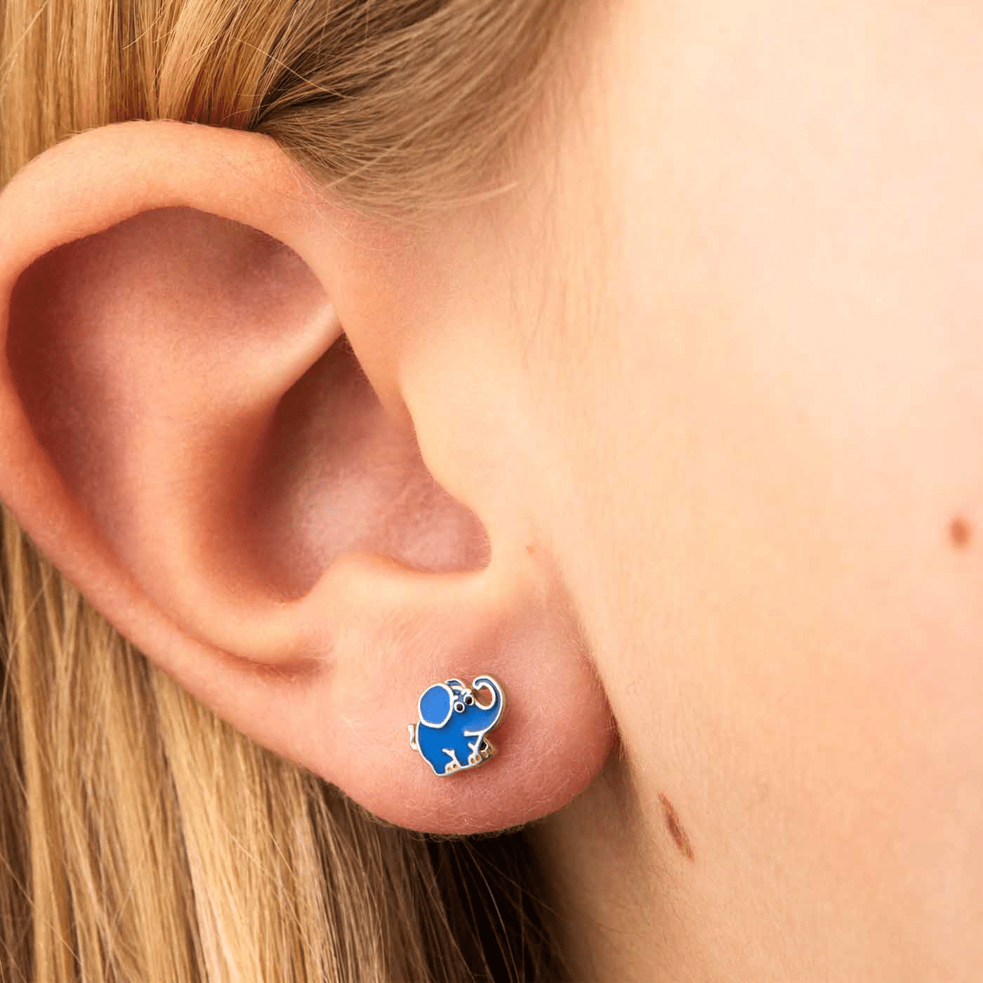 Ohrringe 925er Silber Elefant Neugierig